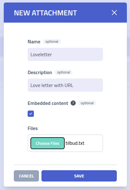Phishing Club - Create attachment