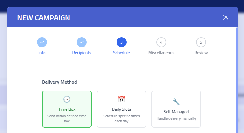 Phishing Club - Create campaign step 3