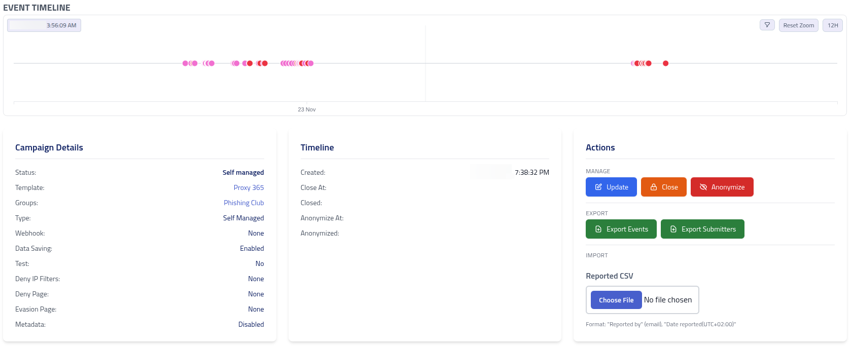 Phishing Club - Campaign details