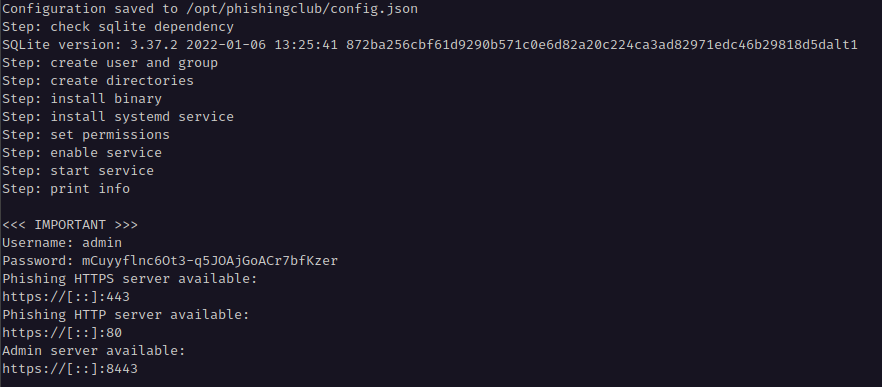 Phishing Club - Credentials
